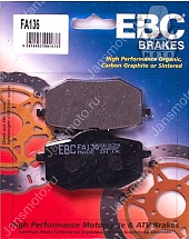 Тормозные колодки EBC Brakes FA136