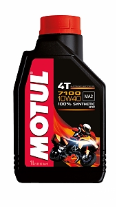 Motul 7100 10W40 масло моторное 4T 100% Syntetic Ester 1 литр (104091)