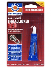 Фиксатор резьбы Permatex Threadlocker Red Сильный Красный 6ml (27100)